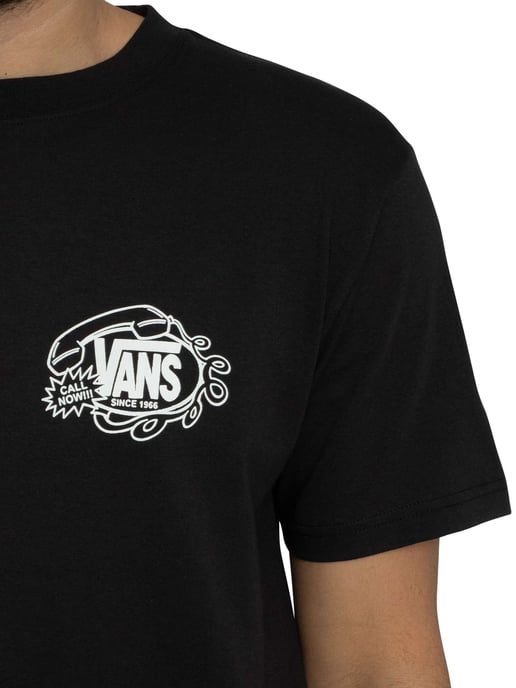 Vans Camiseta Gráfica Hot Lines Back, Negro - Image 4