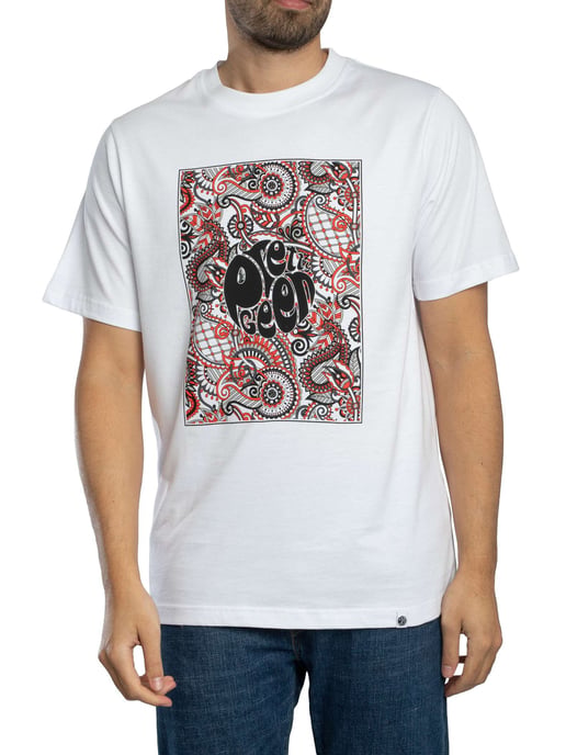 Pretty Green Camiseta Con El Logotipo De Resonance Box, Blanco - Image 1