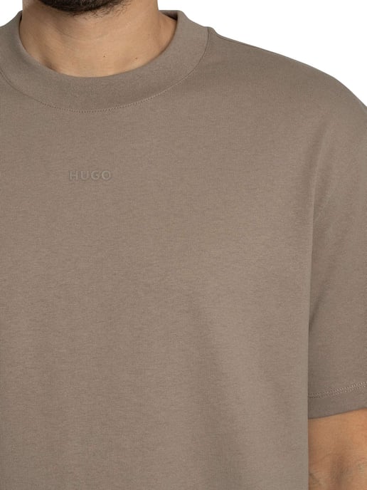 HUGO Camiseta Con Logo De Dapolino, Marrón - Image 4
