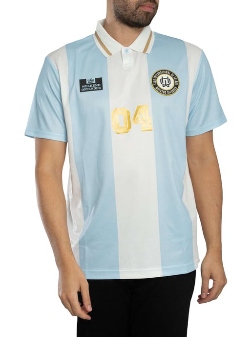 Weekend Offender Camiseta De Fútbol De Moulay, Azul - Image 2