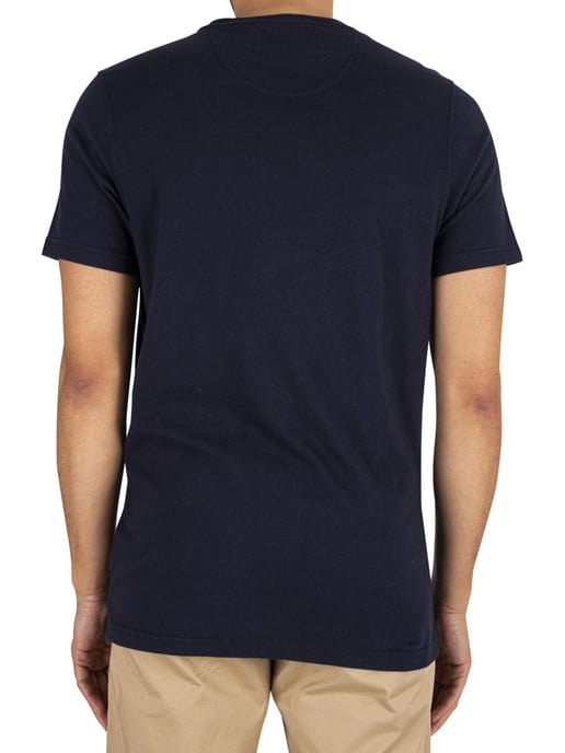 Barbour Camiseta Entallada Deportiva, Azul - Image 3