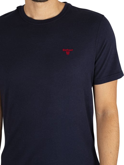 Barbour Camiseta Entallada Deportiva, Azul - Image 4