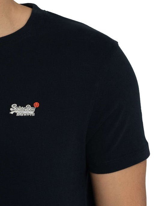 Superdry Camiseta EMB Con Contraste Esencial, Azul - Image 4