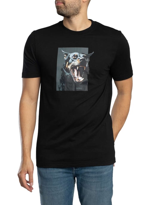 BOSS Camiseta Gráfica Te Dobermann, Negro - Image 2