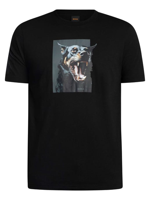 BOSS Camiseta Gráfica Te Dobermann, Negro - Image 6