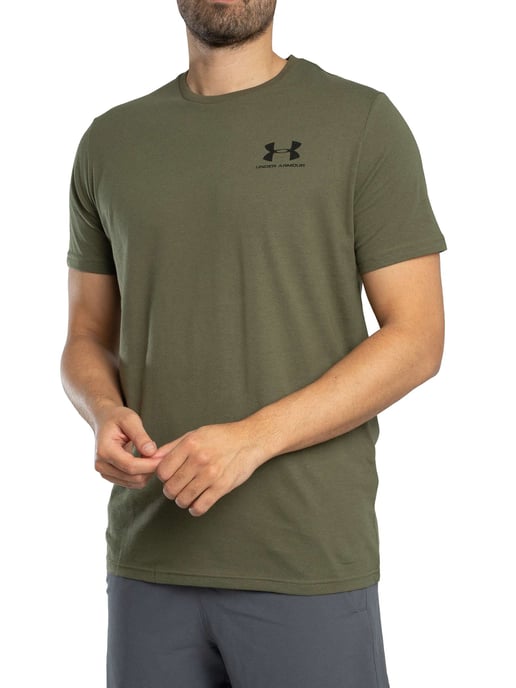 Under Armour Camiseta Holgada Con Logo En El Pecho Izquierdo, Verde - Image 2