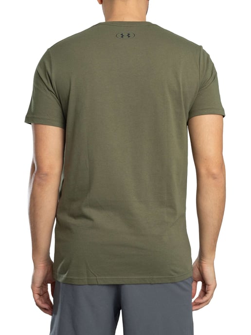 Under Armour Camiseta Holgada Con Logo En El Pecho Izquierdo, Verde - Image 3