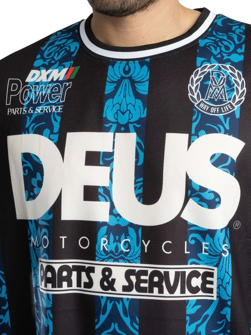 Deus Ex Machina Camiseta Oversize Nouveau Moto, Azul - Image 4