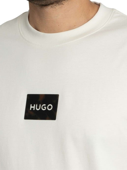 HUGO Camiseta Con El Logo De Dumeon, Beige - Image 4