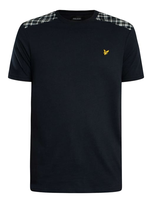 Lyle & Scott Camiseta Con Paneles De Cuadros, Azul - Image 6