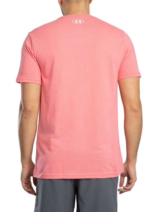 Under Armour Camiseta Holgada Con Logo En El Pecho Izquierdo, Rosado - Image 3