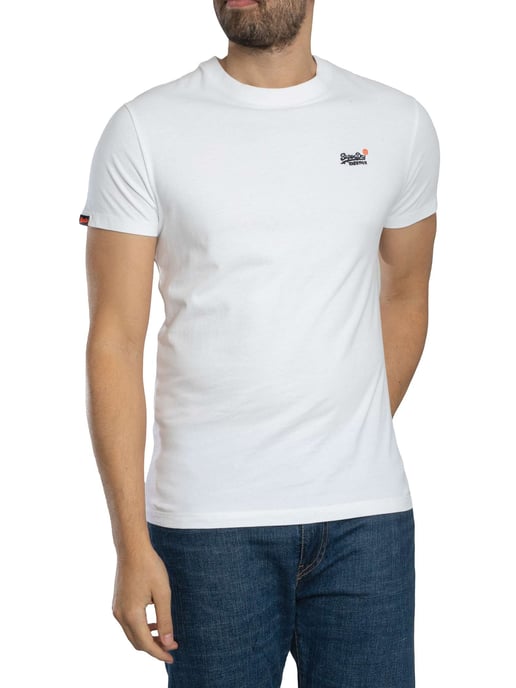 Superdry Camiseta EMB Con Contraste Esencial, Blanco - Image 1
