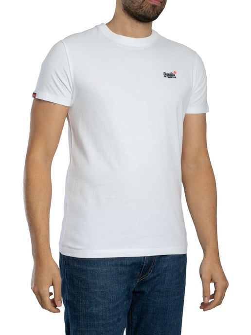 Superdry Camiseta EMB Con Contraste Esencial, Blanco - Image 2