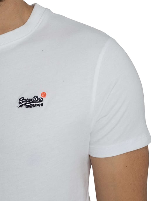 Superdry Camiseta EMB Con Contraste Esencial, Blanco - Image 4