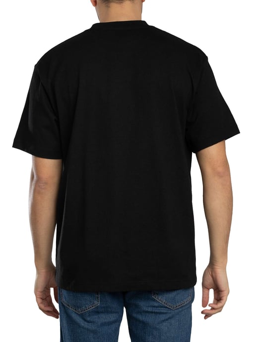 Lacoste Camiseta De Jersey De Algodón Grueso, Negro - Image 3