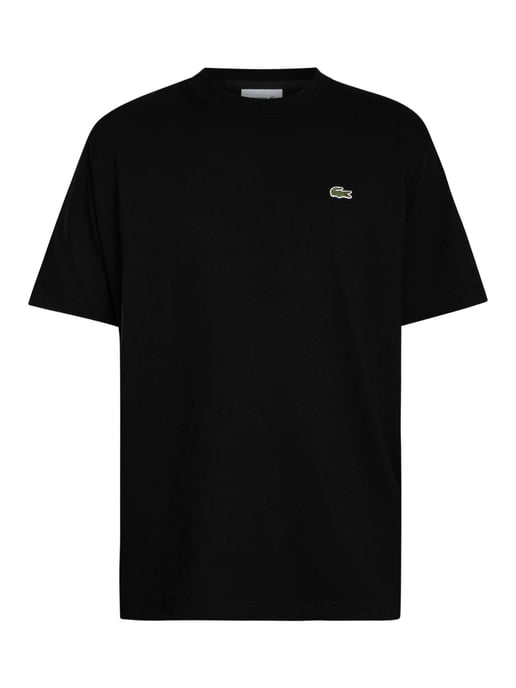 Lacoste Camiseta De Jersey De Algodón Grueso, Negro - Image 5