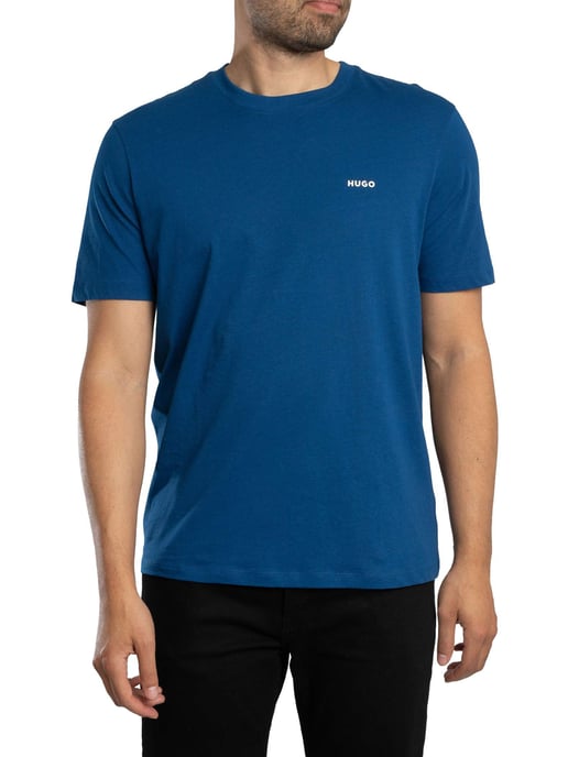 HUGO Camiseta Con Logotipo Dero222, Azul - Image 1
