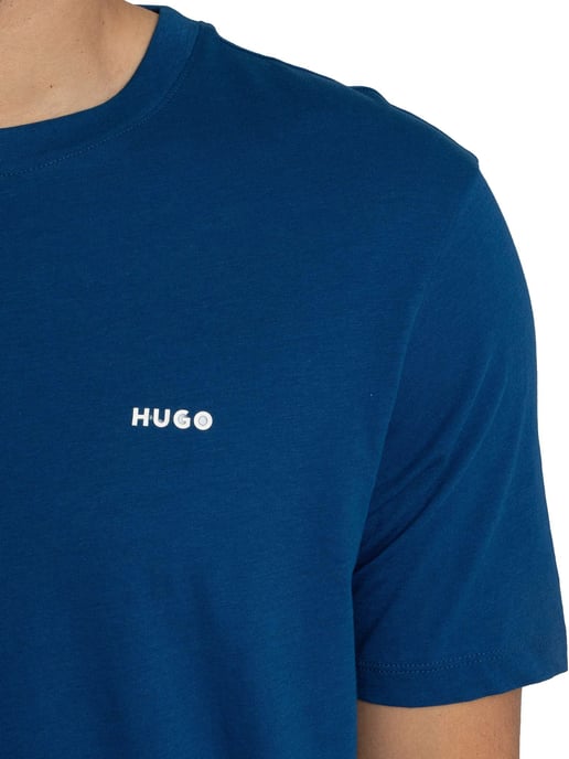 HUGO Camiseta Con Logotipo Dero222, Azul - Image 4