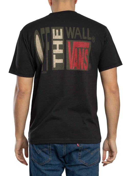 Vans Camiseta Gráfica Elástica Con Espalda Apilada, Negro - Image 3