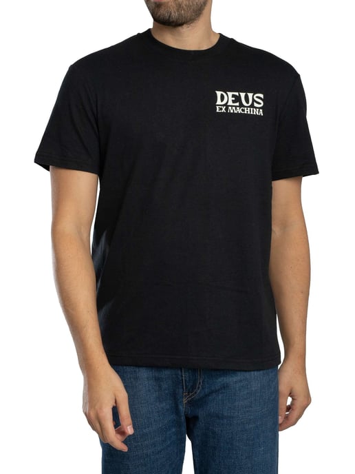 Deus Ex Machina Camiseta Con Gráfico En La Espalda Chinook, Negro - Image 1