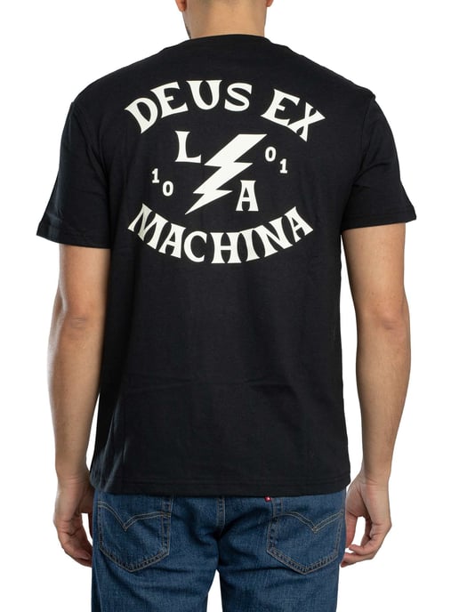 Deus Ex Machina Camiseta Con Gráfico En La Espalda Chinook, Negro - Image 3