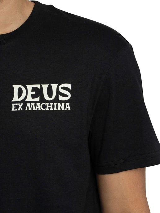 Deus Ex Machina Camiseta Con Gráfico En La Espalda Chinook, Negro - Image 4