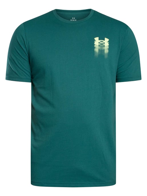 Under Armour Camiseta Holgada Con Gráfico En La Espalda Y Logotipo Borroso, Verde - Image 5