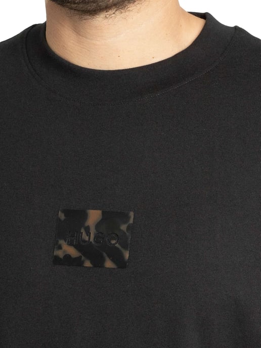HUGO Camiseta Con El Logo De Dumeon, Negro - Image 4