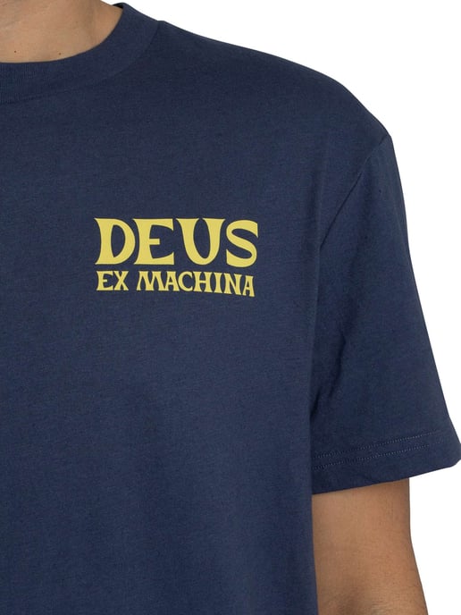 Deus Ex Machina Camiseta Con Gráfico En La Espalda Chinook, Azul - Image 4