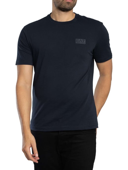 EA7 Camiseta Con El Logotipo De Back Box, Azul - Image 1