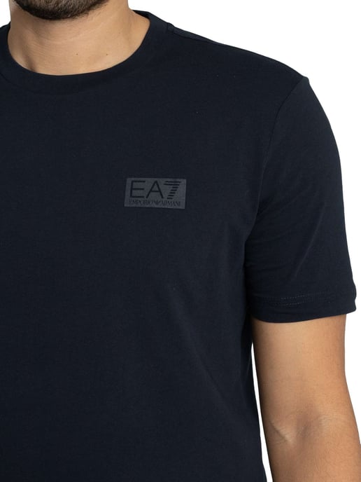 EA7 Camiseta Con El Logotipo De Back Box, Azul - Image 4