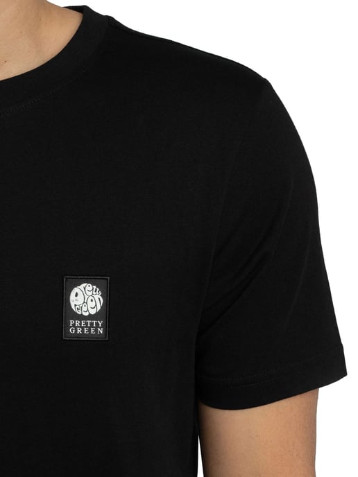Pretty Green Camiseta Sinclair, Negro - Image 4