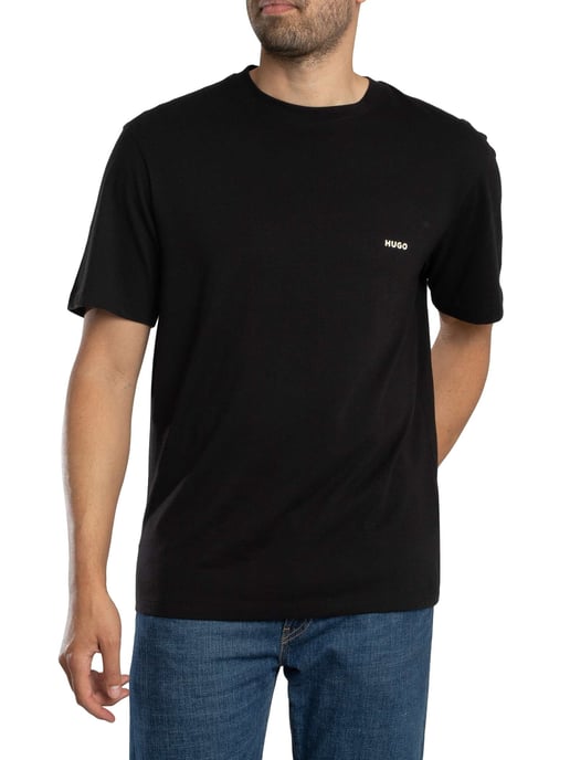 HUGO Camiseta Gráfica Trasera Derlyns, Negro - Image 2