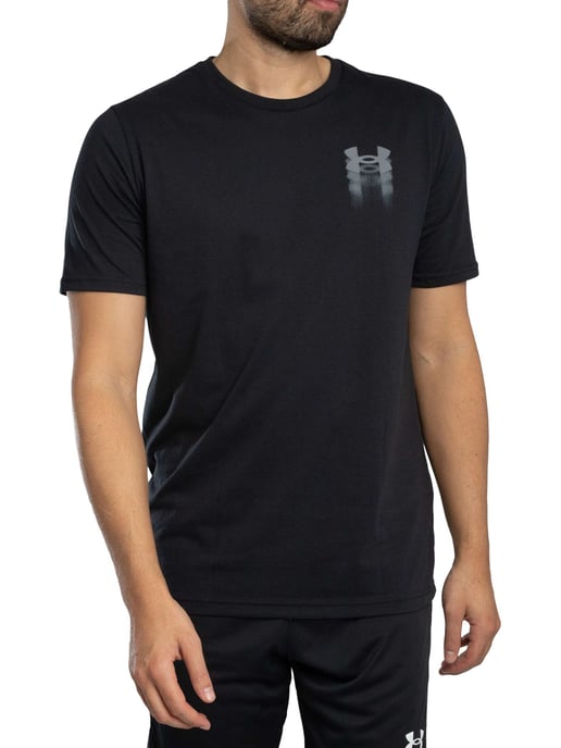 Under Armour Camiseta Holgada Con Gráfico En La Espalda Y Logotipo Borroso, Negro - Image 2