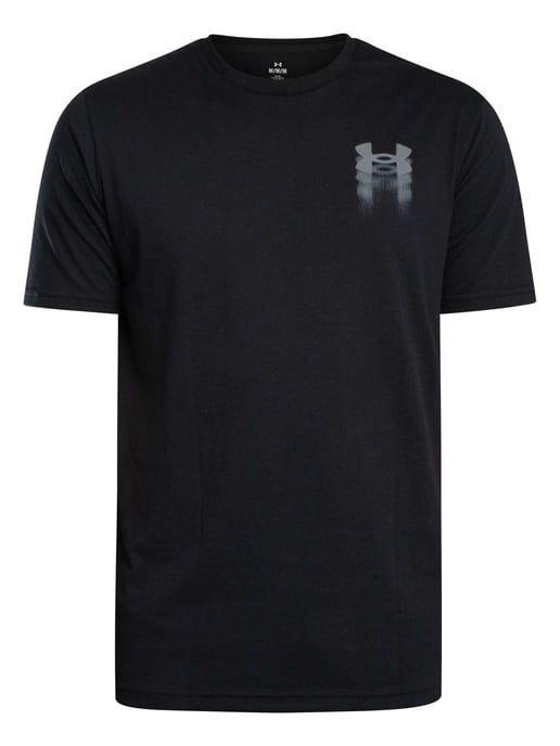 Under Armour Camiseta Holgada Con Gráfico En La Espalda Y Logotipo Borroso, Negro - Image 5