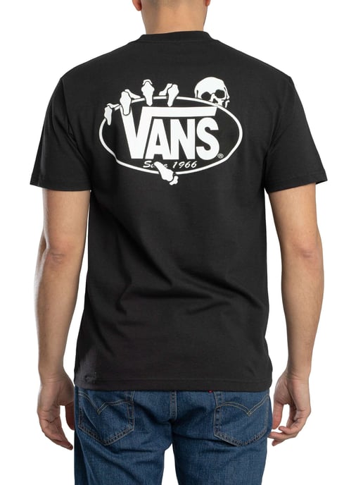 Vans Camiseta Con Estampado En La Espalda, Negro - Image 3