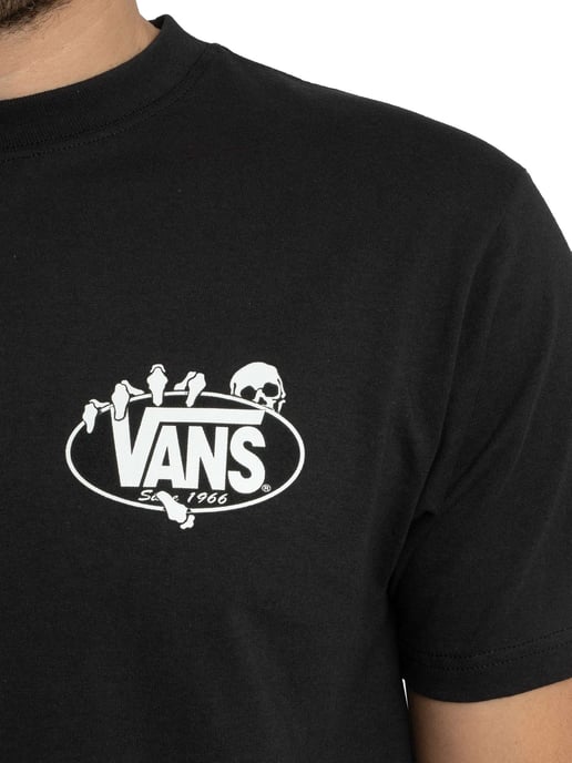 Vans Camiseta Con Estampado En La Espalda, Negro - Image 4