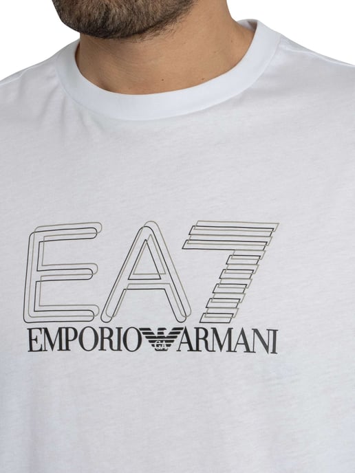 EA7 Camiseta Gráfica Echo, Blanco - Image 4