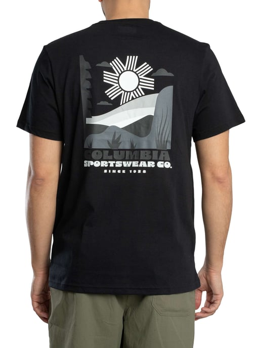 Columbia Camiseta Deportiva Con Estampado En La Espalda, Negro - Image 3