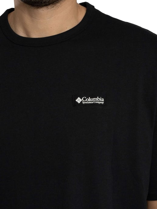 Columbia Camiseta Holgada Con Gráfico En La Espalda De Peso Pesado, Negro - Image 4