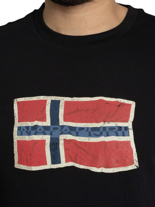 Napapijri Camiseta Gráfica Mahsa, Negro - Image 4