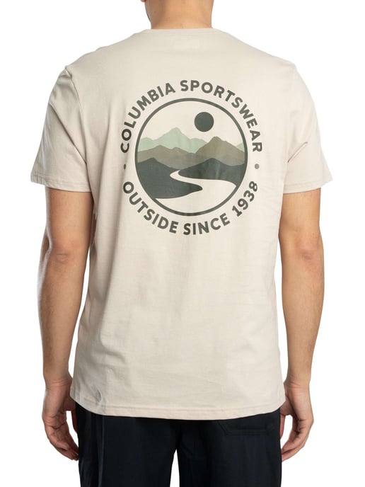Columbia Camiseta Deportiva Con Estampado En La Espalda, Beige - Image 3