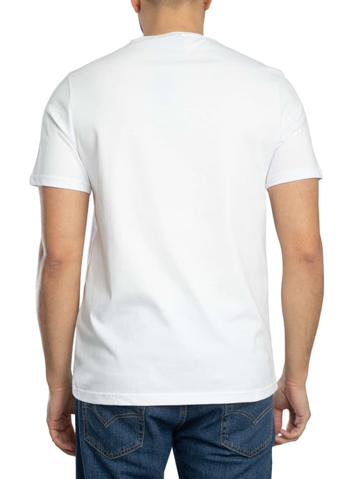 Lyle & Scott Camiseta Con Paneles De Cuadros, Blanco - Image 3