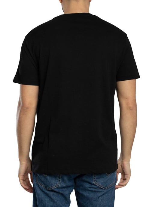 Armani Exchange Camiseta Con Logo Estampado, Negro - Image 3