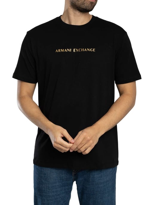 Armani Exchange Camiseta Con El Logo Del Centro, Negro - Image 2