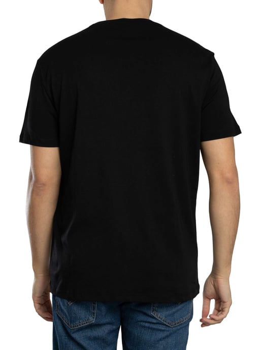 Armani Exchange Camiseta Con El Logo Del Centro, Negro - Image 3