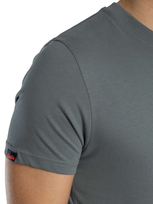 Superdry Camiseta Essential Con Logotipo EMB, Gris - Image 5