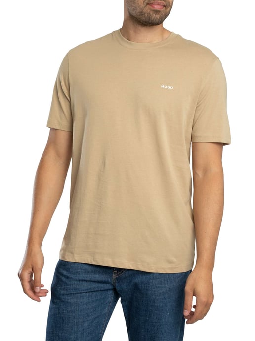 HUGO Camiseta Con Logotipo Dero222, Beige - Image 2