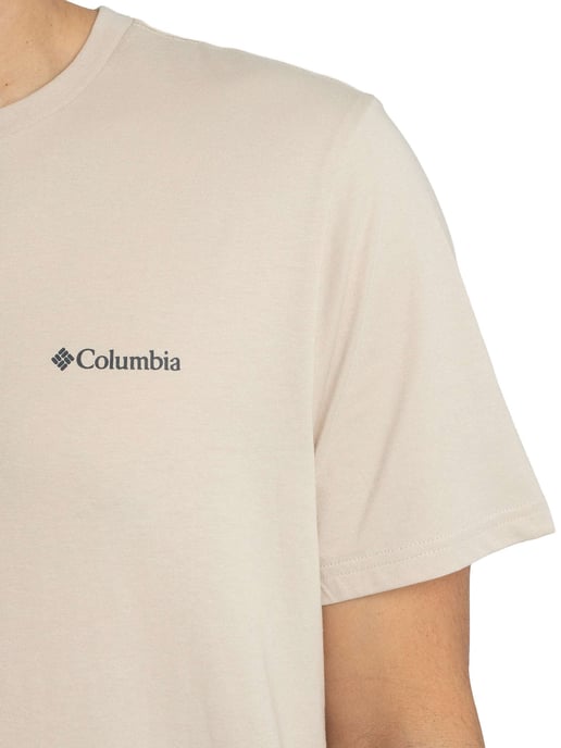 Columbia Camiseta Con Logo En La Espalda, Beige - Image 4