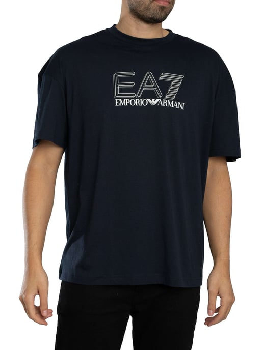 EA7 Camiseta Gráfica Echo, Azul - Image 2